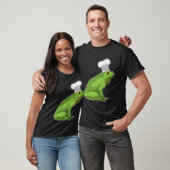 Kikker als Cook met Chef-pet T-shirt (Unisex)