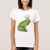 Kikker als Cook met Chef-pet T-shirt (Voorkant)