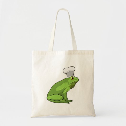 Kikker als Cook met Chef-pet Tote Bag (Voorkant)