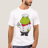 Kikker als Cook met snoer T-shirt (Voorkant)
