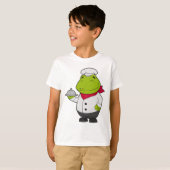 Kikker als Cook met snoer T-shirt (Voorkant volledig)