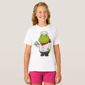Kikker als Cook met snoer T-shirt (Voorkant volledig)