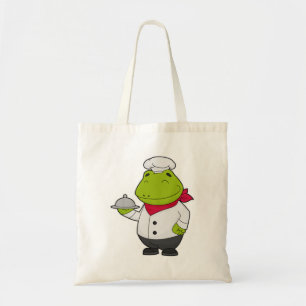 Kikker als Cook met snoer Tote Bag