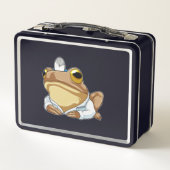 Kikker als Doctor met de mantel van de dokter (Achterkant)