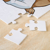 Kikker als Doctor met de mantel van de dokter Legpuzzel (Zijkant)