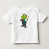 Kikker als leraar met boek kinder shirts (Voorkant)