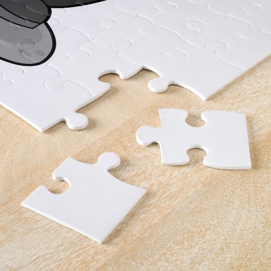 Kikker als leraar met boek legpuzzel (Zijkant)