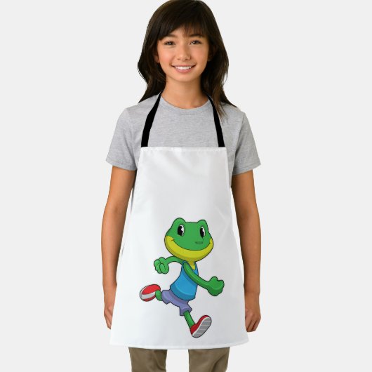 Kikker als loopkikker schort (Insitu)