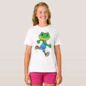 Kikker als loopkikker t-shirt (Voorkant volledig)