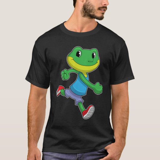 Kikker als loopkikker t-shirt (Voorkant)