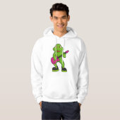 Kikker als muzikant met gitaar hoodie (Voorkant volledig)