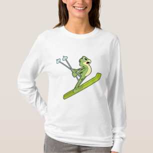 Kikker als skijumper met Ski.PNG T-shirt