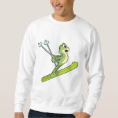 Kikker als skijumper met Ski.PNG Trui (Voorkant)