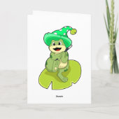 Kikker als Tovenaar met Magische Tand Kaart (Achterkant)