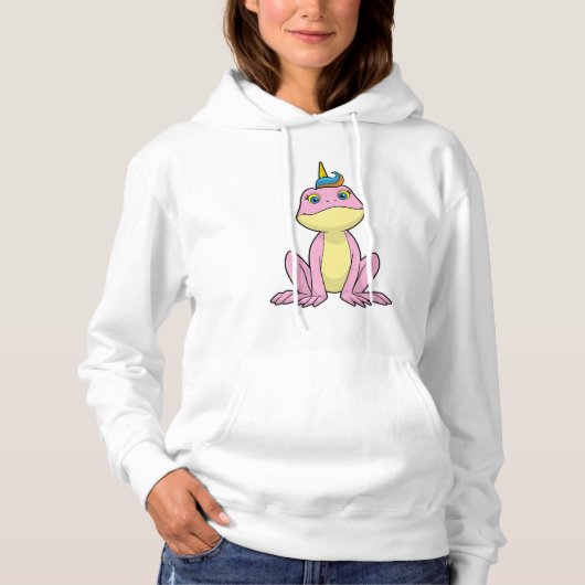 Kikker als Unicorn Hoodie (Voorkant)