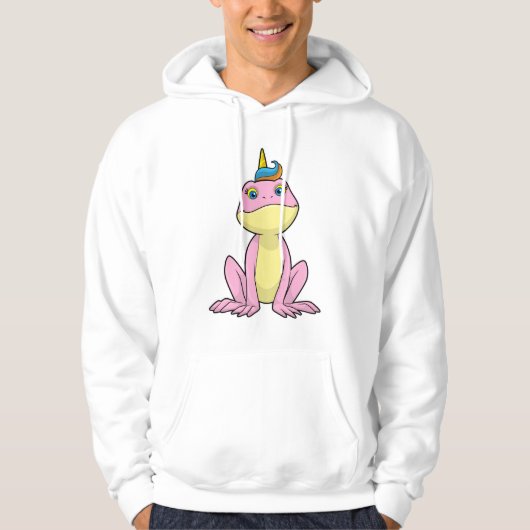 Kikker als Unicorn Hoodie (Voorkant)