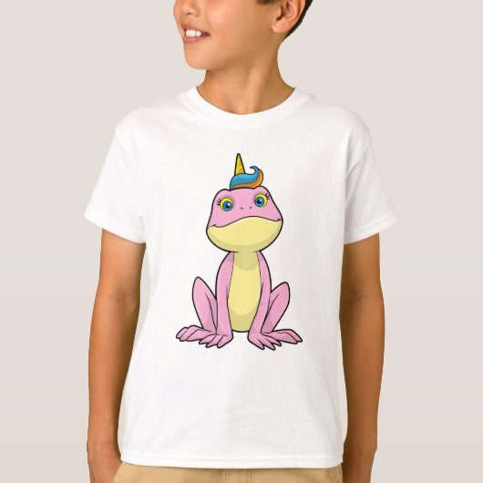 Kikker als Unicorn T-shirt (Voorkant)