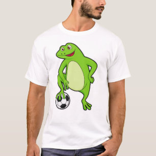 Kikker als voetbalspeler met Voetbal T-shirt