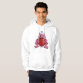 Kikker als zuster met hart hoodie (Voorkant volledig)