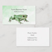 kikker/amfibie-Visitekaartje Visitekaartje (Voorkant / Achterkant)