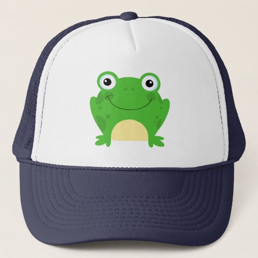 Kikker Amphibian Green Cute Trucker Pet (Voorkant)