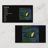 Kikker - Antiquarian, Colorful Book Illustration Visitekaartje (Voorkant / Achterkant)