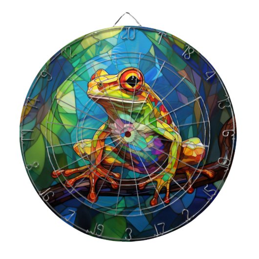 Kikker Art Dartboard Dartbord (Voorkant)
