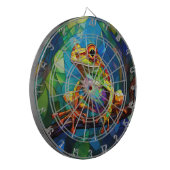 Kikker Art Dartboard Dartbord (Voorkant Links)