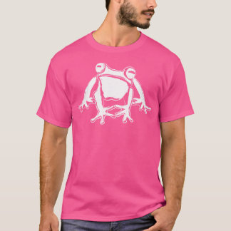 Kikker Art Sketch Amfibieën Pad Kikker T-shirt