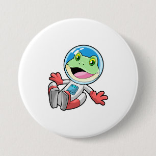 Kikker Astronaut Costume Space Ronde Button 7,6 Cm