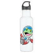 Kikker Astronaut Costume Space Waterfles (Voorkant)