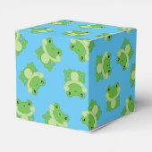 Kikker Baby shower blauw Bedankdoosjes (Achterkant)