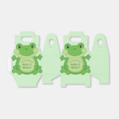 Kikker Baby shower Green Bedankdoosjes (Uitgevouwen)