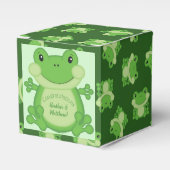 Kikker Baby shower Green Bedankdoosjes (Voorkant Zijde)