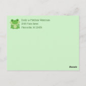 Kikker Baby shower Green Briefkaart (Achterkant)