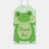 Kikker Baby shower Green Cadeaulabel (Voorkant)