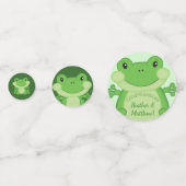 Kikker Baby shower Green Confetti (Voorkanten)