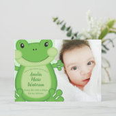 Kikker Baby shower Green Kaart (Staand voorkant)