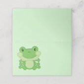 Kikker Baby shower Green Plaatskaartje (Buitenkant ongevouwen)