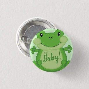 Kikker Baby shower Green Ronde Button 3,2 Cm