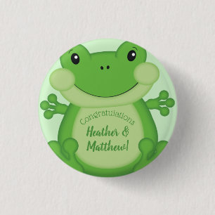 Kikker Baby shower Green Ronde Button 3,2 Cm