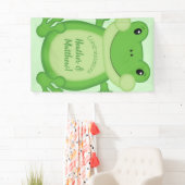Kikker Baby shower Green Spandoek (Insitu)