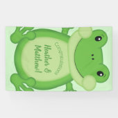 Kikker Baby shower Green Spandoek (Horizontaal)