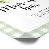 Kikker baby shower - Momosa bar Poster (Hoek)