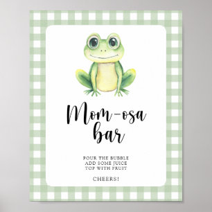 Kikker baby shower - Momosa bar Poster