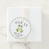 Kikker Baby shower - Pop het! Als ze pop! Bedankjes Labels (In situ)