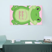 Kikker Baby shower Roze Spandoek (Beurs)
