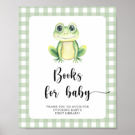 Kikker babyfeest - boeken voor baby poster