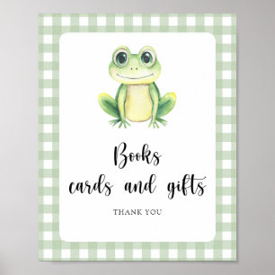 kikker babyshower - boeken kaarten en cadeaus poster