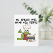 Kikker Baker Tshirts en Gifts Briefkaart (Staand voorkant)